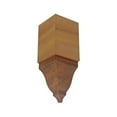 thumbnail image 1 of Hardwood Crown Molding Inside Corner Block EWCR61, Sapele Mahogany, 1 of 8