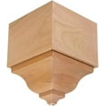 thumbnail image 1 of Hardwood Crown Moulding Outside Corner Block EWCR63, Cherry, 1 of 8