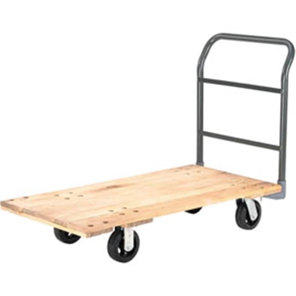 Hardwood Deck Platform Truck with 6 in. Rubber Casters - 60 x 30 in. - 2000 lbs