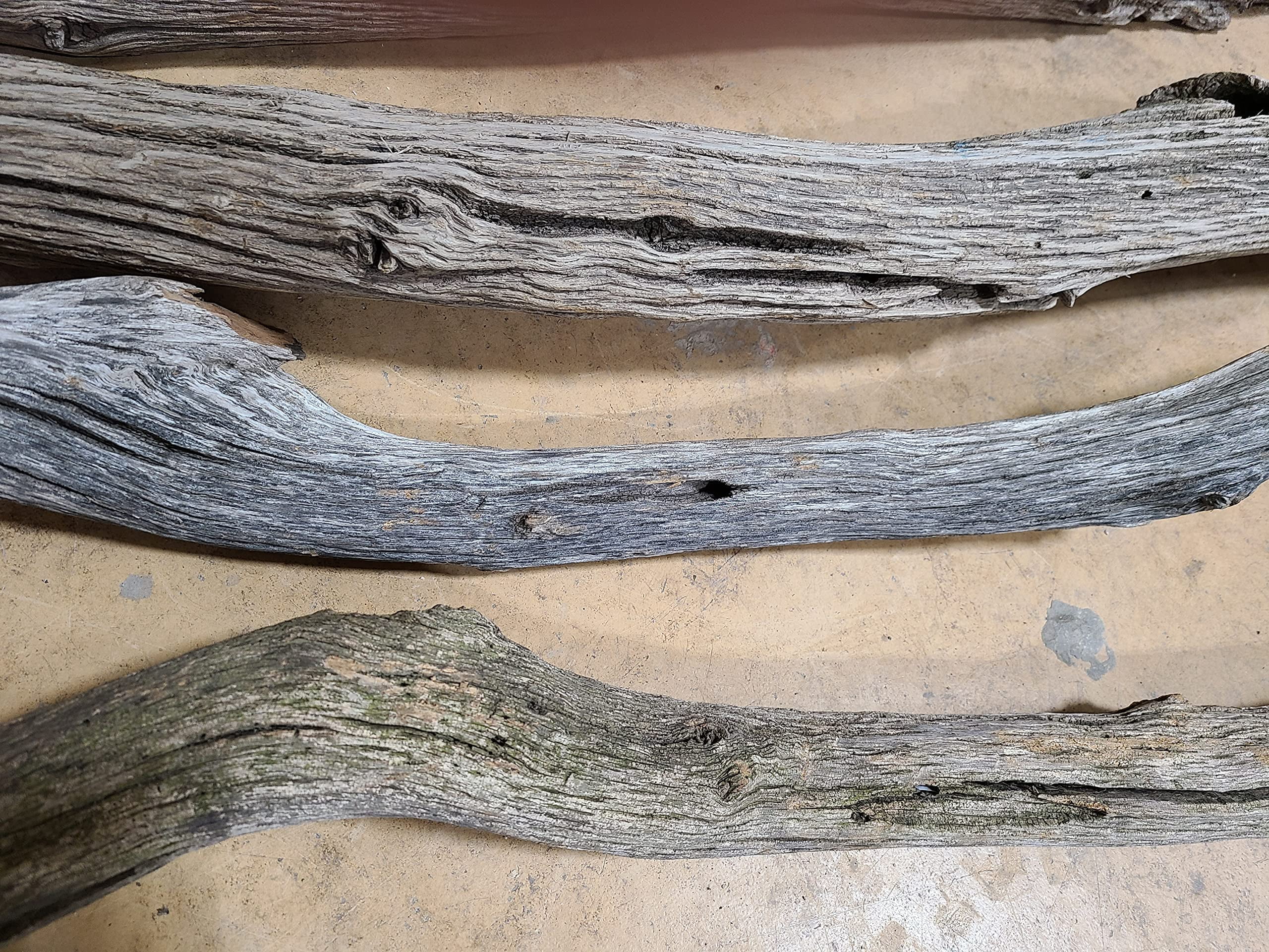 Hardwood Driftwood Pole 3 Foot Long (3pack)- Beautiful Vase or Crafting Decor - Hard to Find, Hand Picked, Wedding, Venue Decor, Macrame