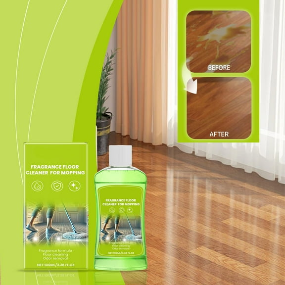 Hardwood Floor Cleaner, Pet Odor Eliminator Spray, 3.4oz - Powerful Multi-Surface Cleaner for Tiles & Laminate, Eco-Friendly, Long-Lasting Freshness, Streak-Free Shine
