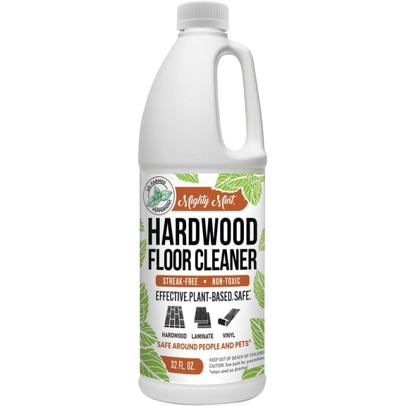 Hardwood Floor Cleaner, Ready-to-Use with Mops and Sprayers, Natural Mint Scent, 32oz