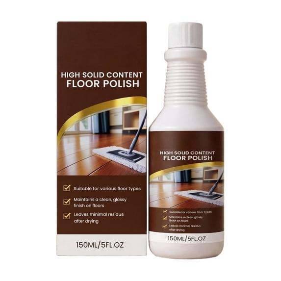 Hardwood Floor Cleaner and Polish Restorer, for Hardwood Floor, Natural Shine, Removes Scratches, for Daily Household Floor Maintenance Brown