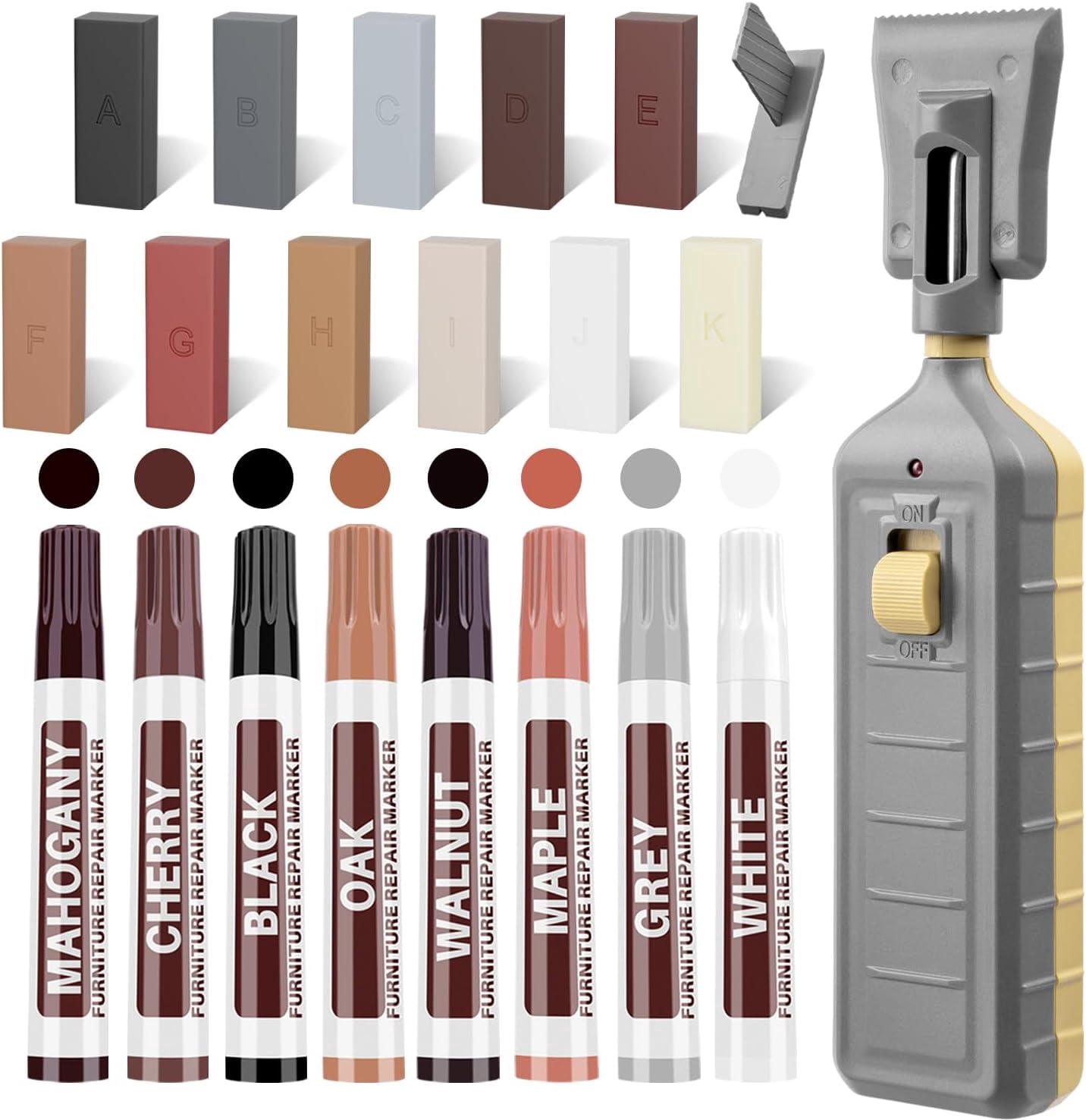 Hardwood Floor Repair Kit with Heat Pen, Laminate Vinyl Floor Repair ...