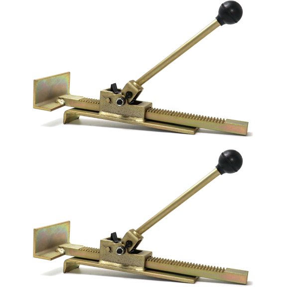 Hardwood Flooring Jack, 2 Pack Flooring Jack and Positioning Tool for Straighten and Installing Hardwood Floors, Easy Ratcheting Mechanism