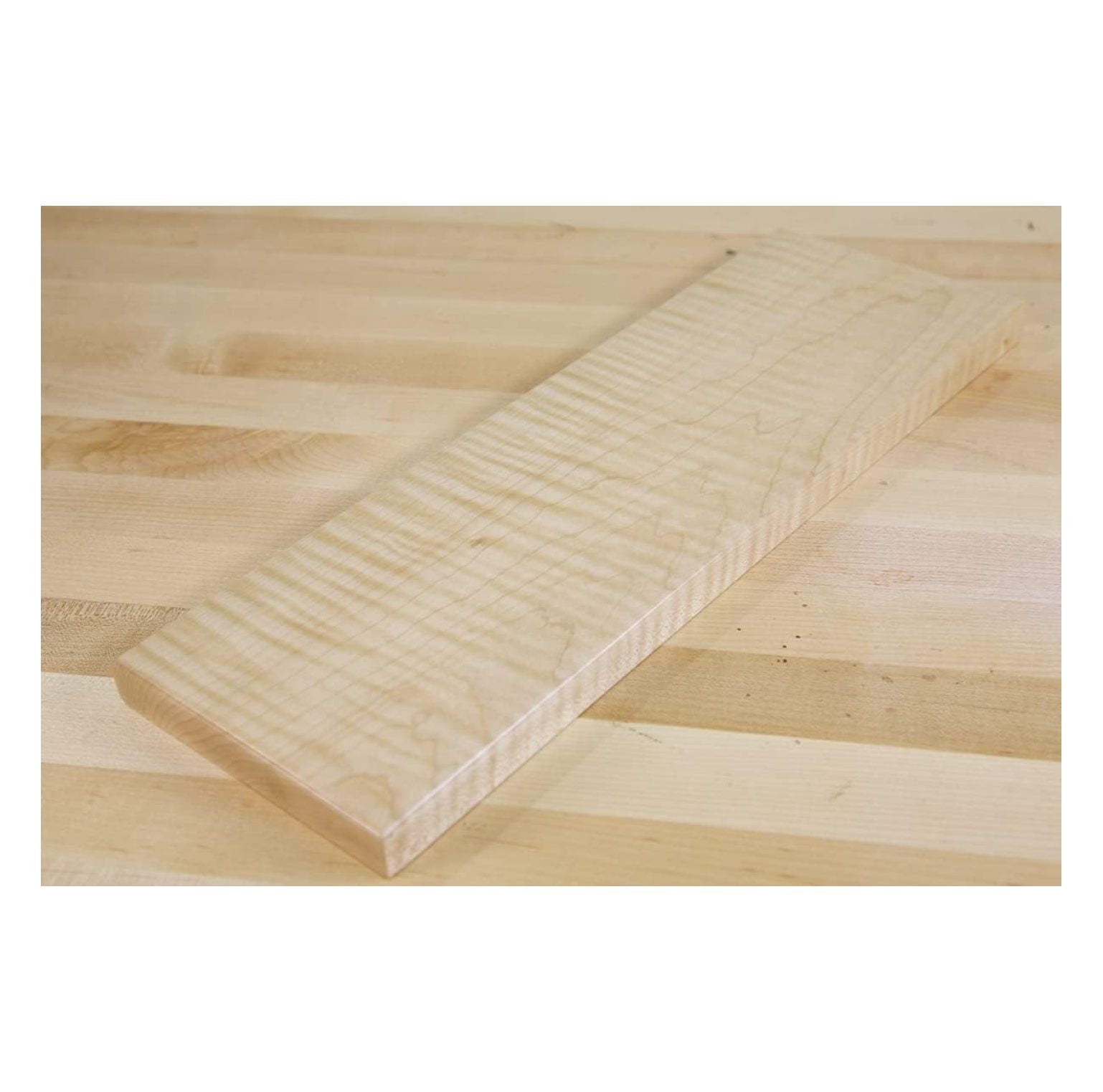 Curly Maple Hardwood Lumber 3/4x2x12 | 4-Pack Woodworking Boards