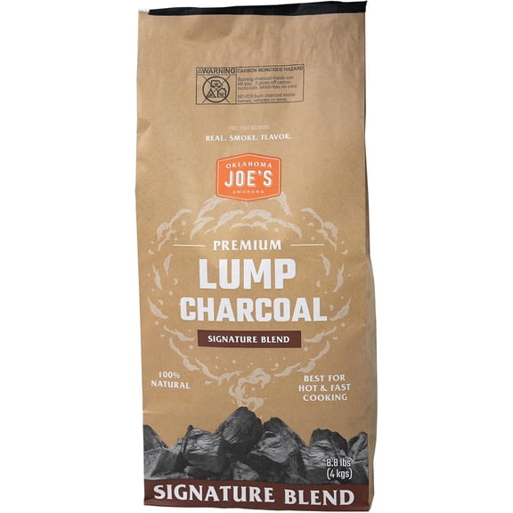 Hardwood Lump Charcoal, 8.8 lb Bag - 3947286