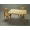 thumbnail image 1 of Hardwood Queen Anne Rectangle Table and Chair Set-Finish:Natural, 1 of 2