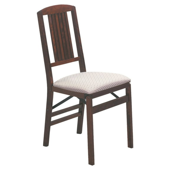 Hardwood Simple Mission Folding Chair - Cherry, Set of 2