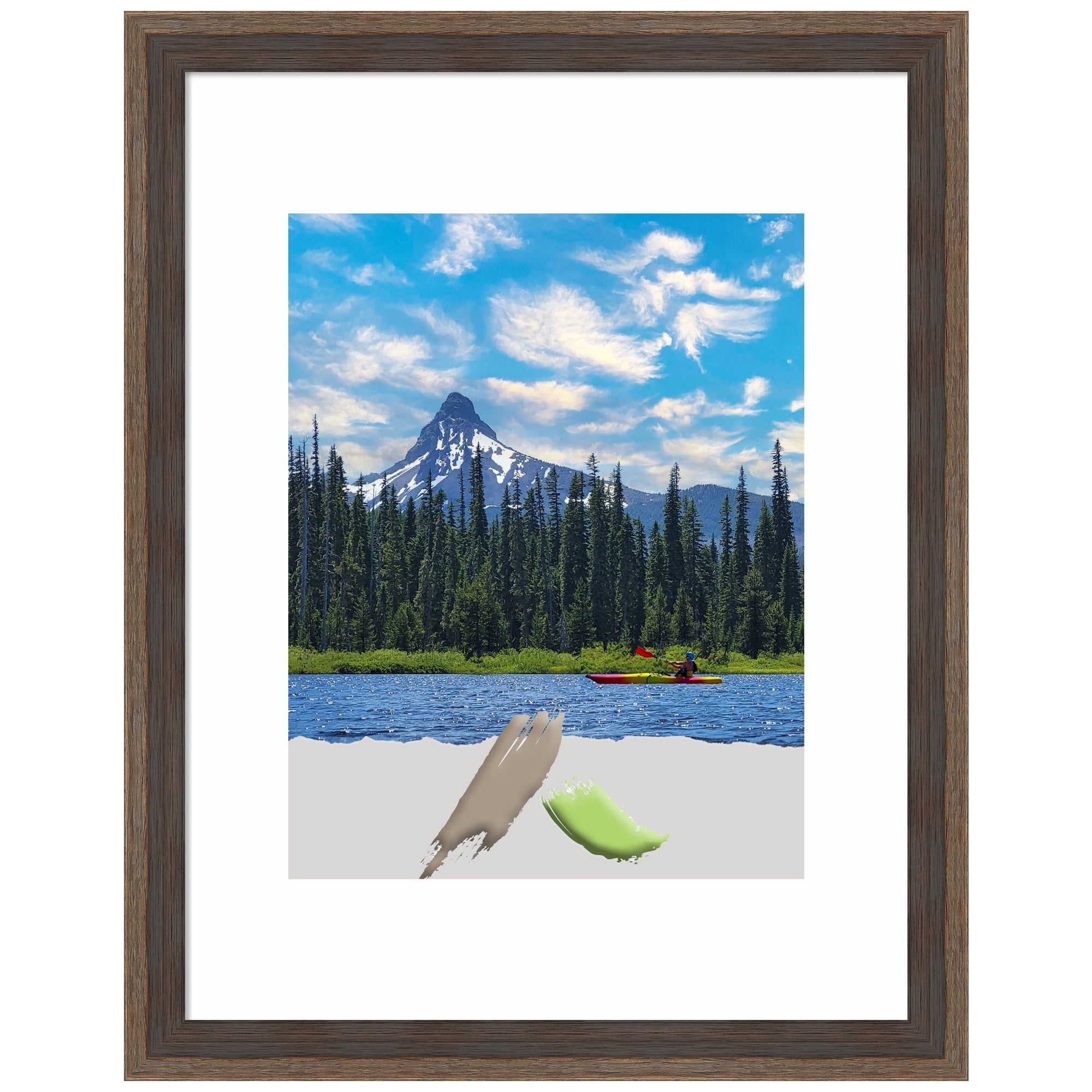 Mocka Frame Hardwood Wedge Mocha Wood Picture Frame, Photo Frame, Art Frame ...