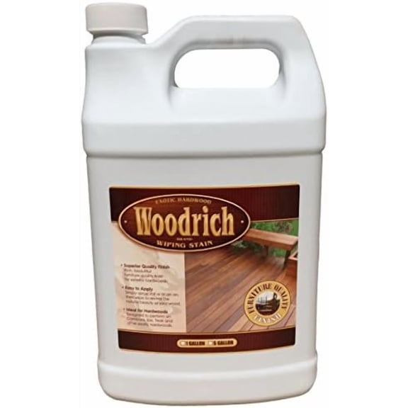 Hardwood Wiping Wood Deck & Fence Stain - 1 Gallon - - Great on All Exotic Hardwood Like Ipe, Garapa, Teak, Mahogany, & Cambara - Covers up to 300 Square Feet (Western Cedar)