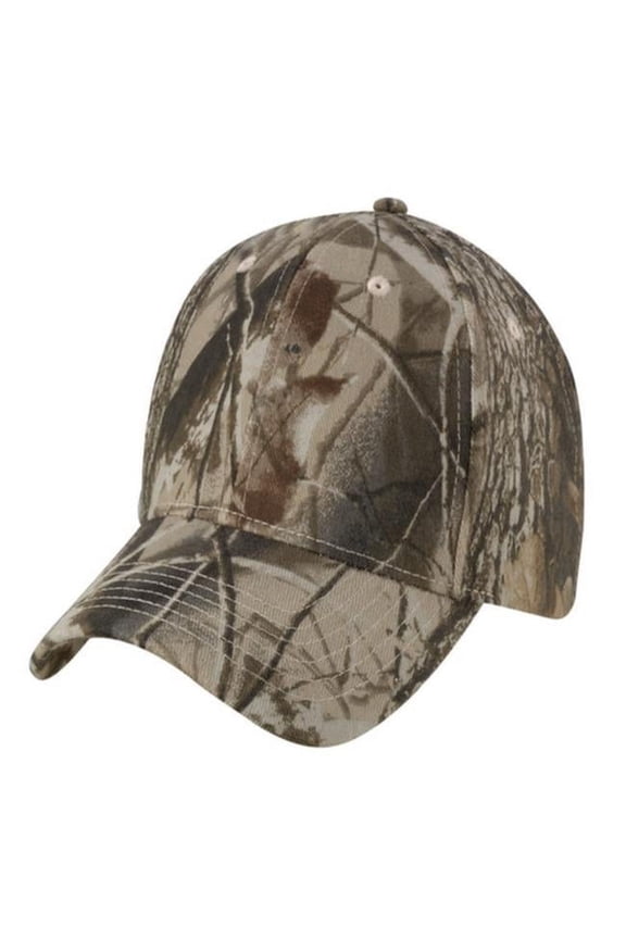 Hardwoods Licensed Camo with Cloth Tie Closure Sportcap - Realtree Hardwoods