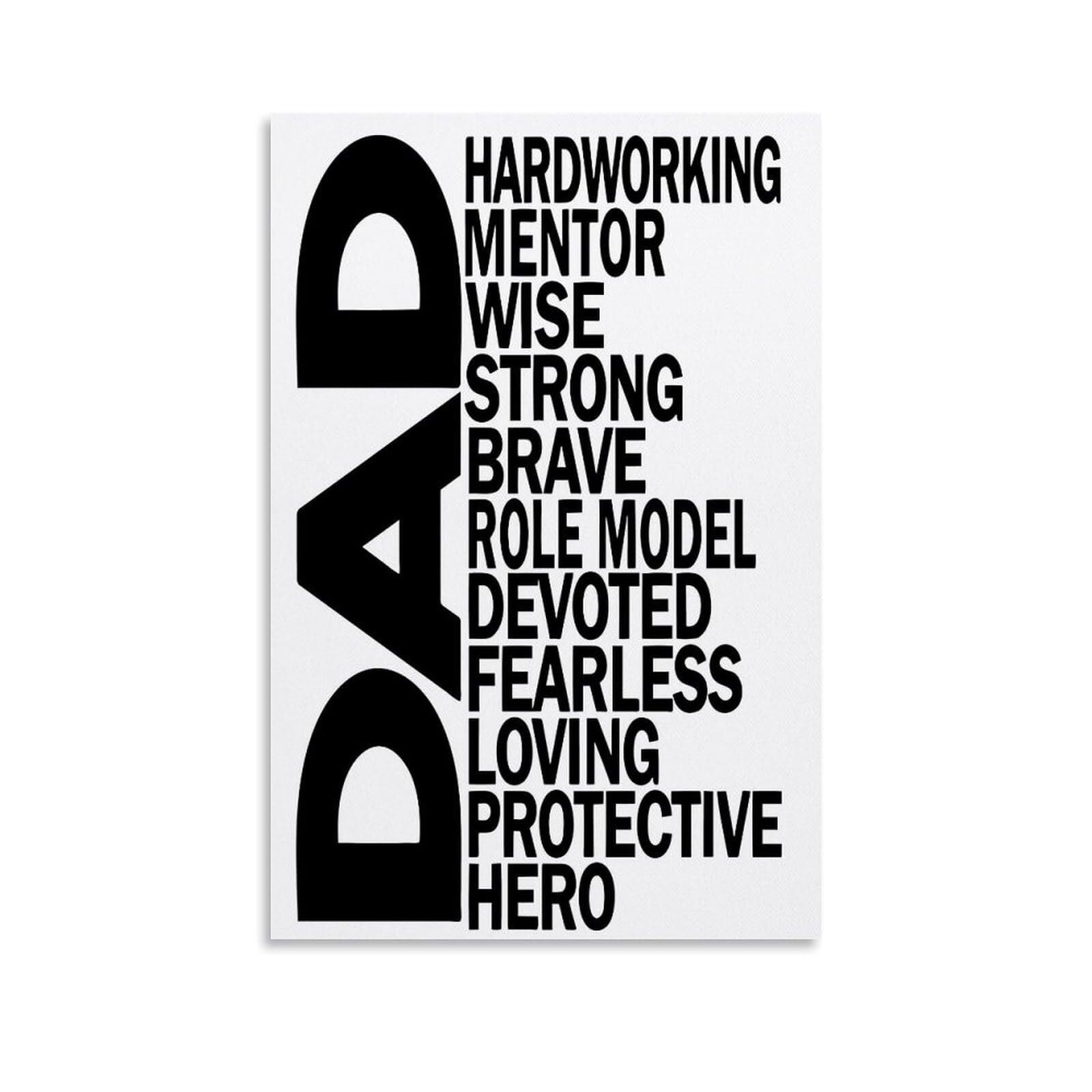 Hardworking Father Hardworking Mentor Wise Strong Print Father's Day Gifts Meaningful ...