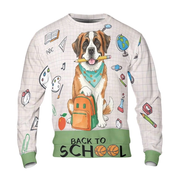 Hardworking Saint Bernard Ready Back to School New Year Classes All ...