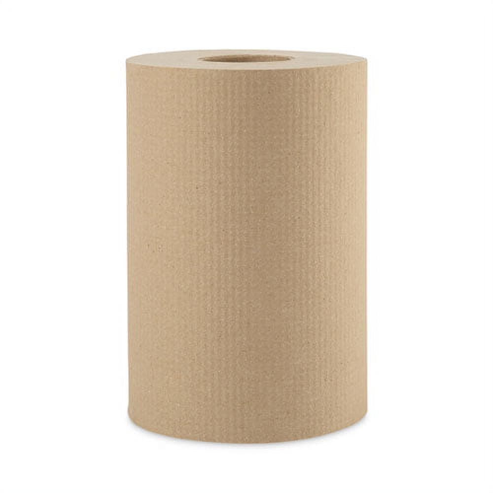 Hardwound Paper Towels, 1Ply, 8" x 350 ft, Natural, 12 Rolls/Carton