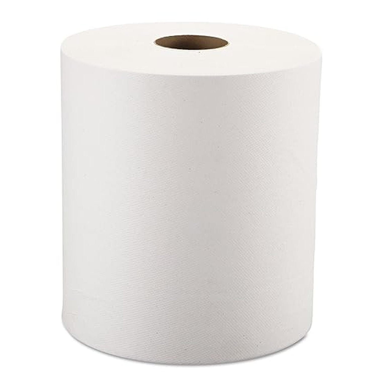 Hardwound Paper Towels, 6 Pack - 8" x 800ft White Roll Towels for Dispensers - Heavy Duty Absorbent Hand Towels for Bathroom, Kitchen, Office