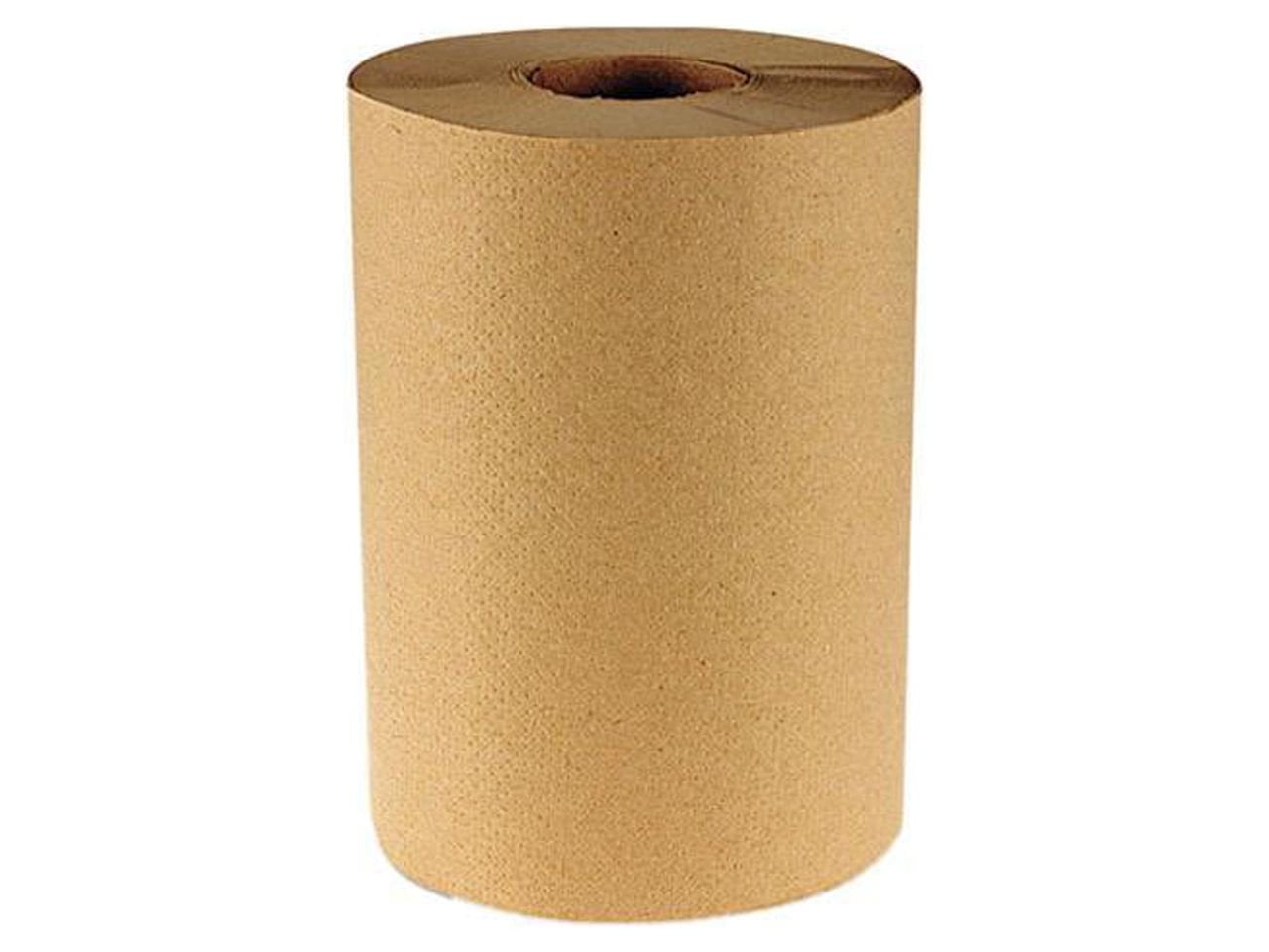 Hardwound Paper Towels, 8" X 350Ft, 1-Ply Natural, 12 Rolls/Carton -B