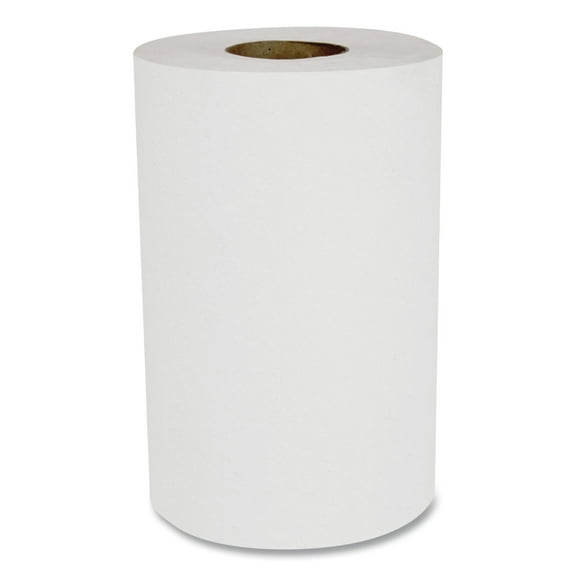Hardwound Paper Towels, Nonperforated 1-Ply White, 350 Ft, 12 Rolls/carton | Bundle of 5