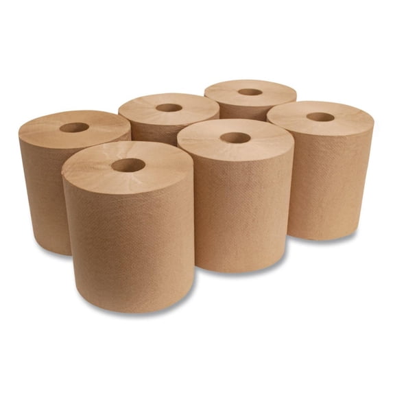 B Roll Types Hardwound Recycled Paper Towel Roll, 8 inch x 800 ft, Natural ...