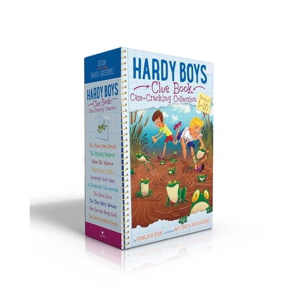 Hardy Boys Clue Book: Hardy Boys Clue Book Case-Cracking Collection (Boxed Set) : The Video Game Bandit; The Missing Playbook; Water-Ski Wipeout; Talent Show Tricks; Scavenger Hunt Heist; A Skateboard Cat-astrophe; The Pirate Ghost; The Time Warp Wonder; Who Let the Frogs Out?; The Great Pumpkin Smash (Paperback)