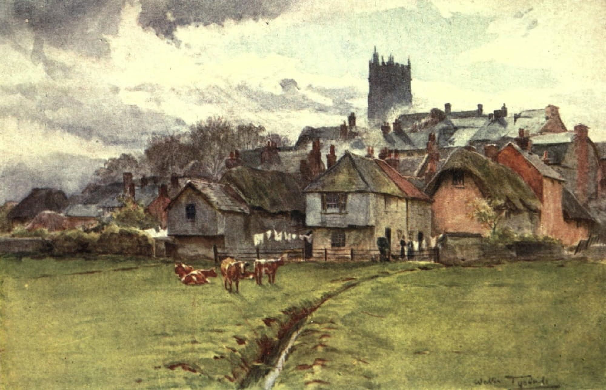 Hardy Country Water-colours 1900 Fordington Dorchester Canvas Art - Walter Tyndale (24 x 36)