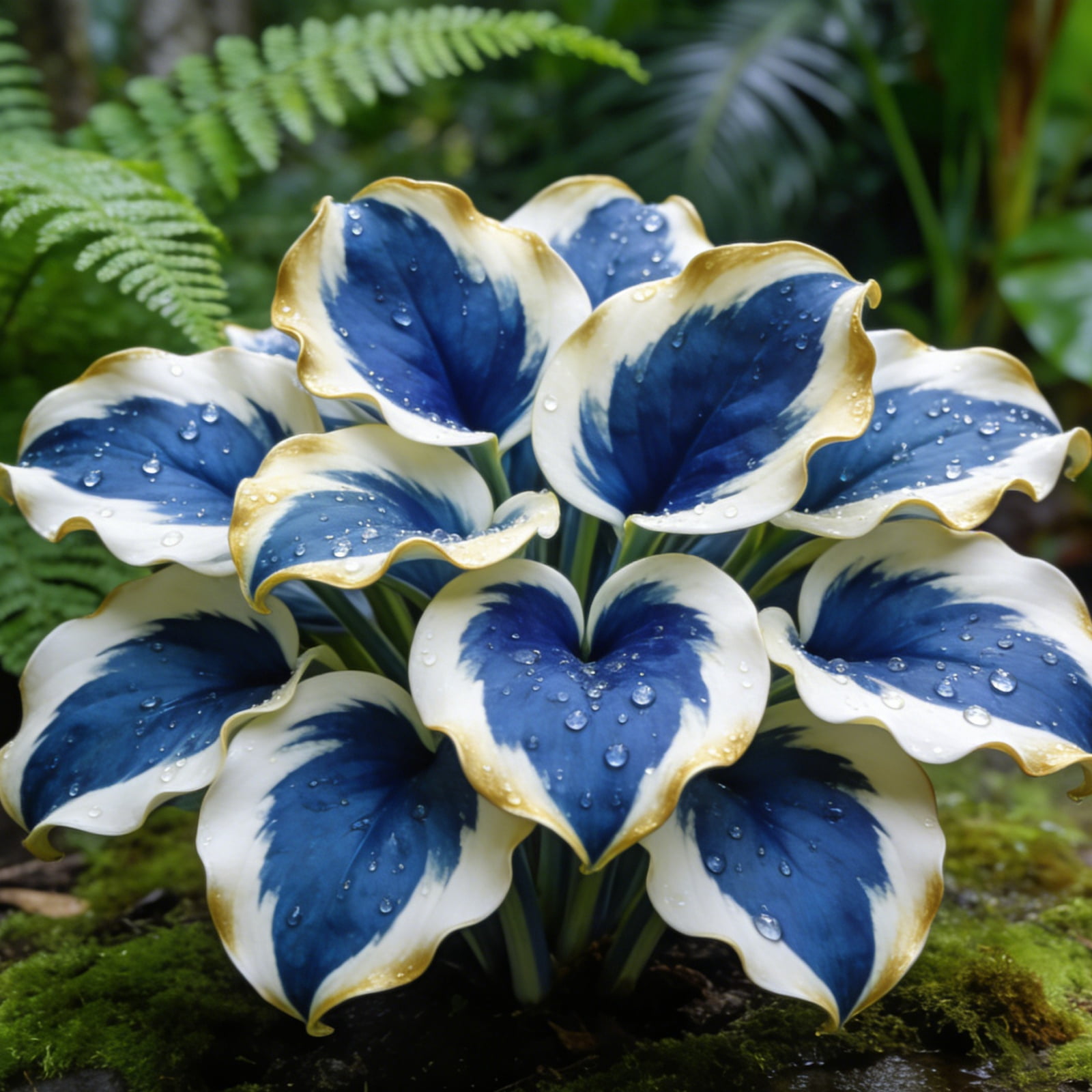 Hardy Rainbow Variegated Hostas For Outdoor Growing Enhance ... - Simple Home Decor Inspiration For Couples