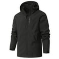 thumbnail image 1 of NKZNKZ Men's Jacket Waterproof Coat Men's Lightweight Softshell Jacket with Hood Waterproof Lined Windbreaker Outdoor Coat for Hiking Black SIZE:M, 1 of 8