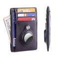 thumbnail image 1 of HardyComforts Minimalist Wallet for Men RFID Slim Men's Wallet Leather Card Holder Wallet Slim Thin Small Wallet With Airtag slot BLACK, 1 of 7