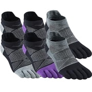 NKZNKZ Toe Socks for Men Five Finger Sock for Men Athletic Running Ankle Socks Breathable Outdoor mens Five Finger Ankle Socks 3 Pairs Size 10-13