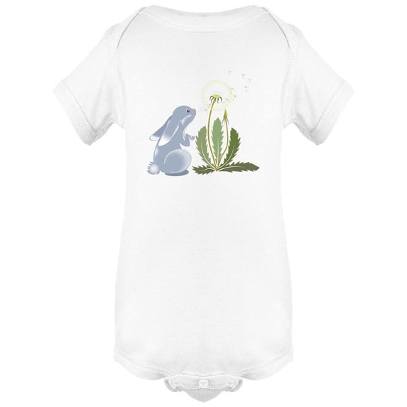 Hare And Dandelion Bodysuit Infant -Image by Shutterstock, 6 Months
