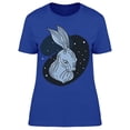 thumbnail image 1 of Hare Head Midnight  T-Shirt Women -Image by Shutterstock, Female Medium, 1 of 2