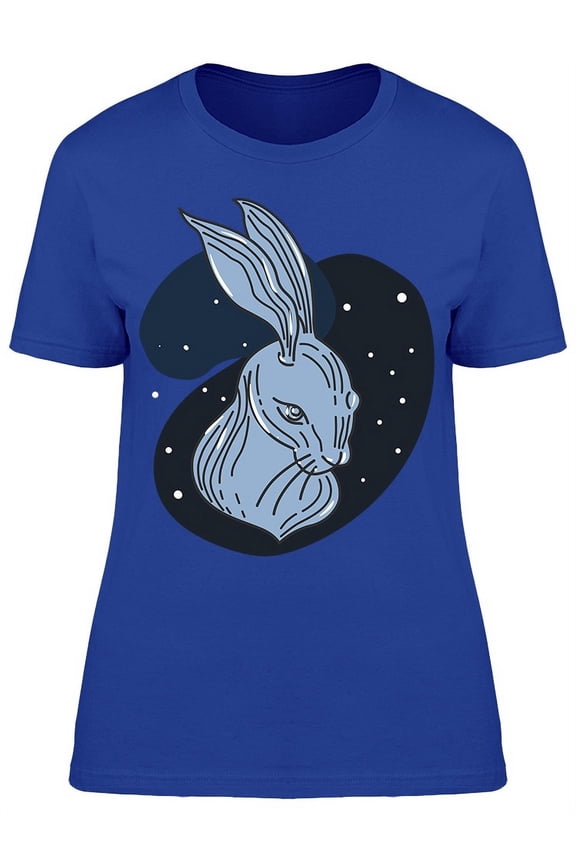 Hare Head Midnight T-Shirt Women -Image by Shutterstock, Female x-Large