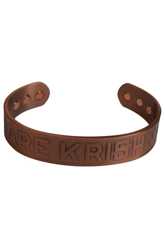 Hare Krishna Religious Magnetic Copper Bracelet for Arthritis & Pain Relief