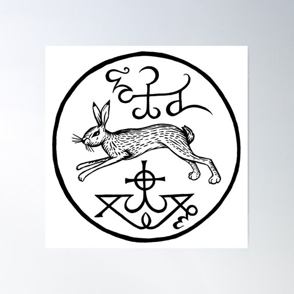 Hare Of The South By Gemma Gary Poster Wall Art, Modern Wall Decor For Living Room Bedroom, 16x16 UNFRAMED