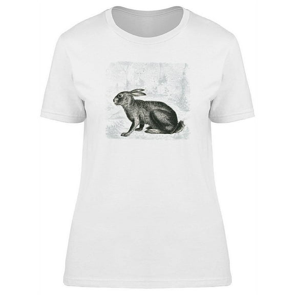 Hare Retro Design T-Shirt Women -Image by Shutterstock, Female Medium