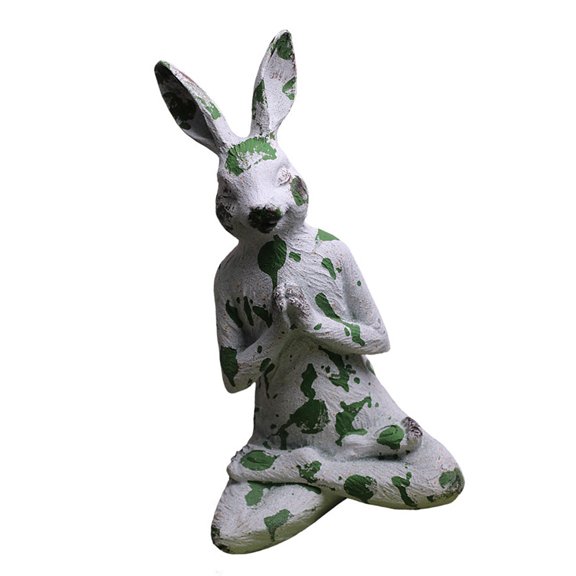 Hare Statue Figurine Ornament Desktop Figurines Car Decoration Farm Decoration Collectible