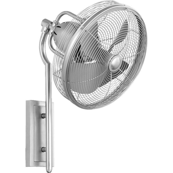 Harebell Hill 23.5 inch Patio Fan-Satin Nickel Finish-Satin Nickel Blade Color Bailey Street Home 183-Bel-3399615