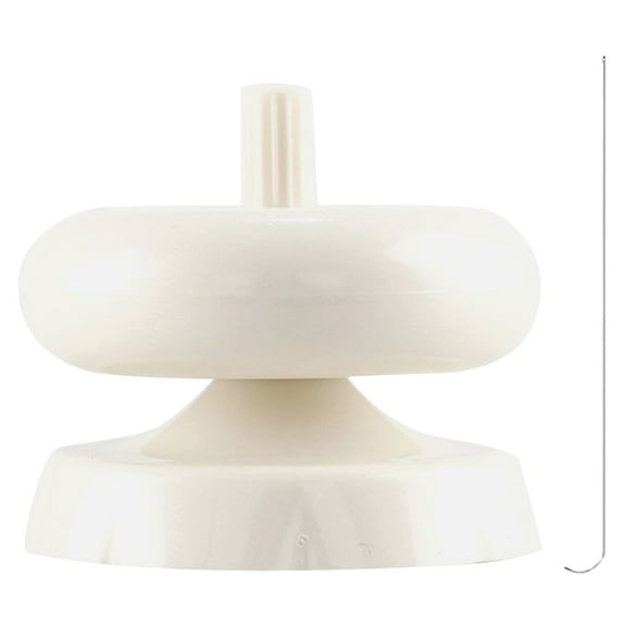 OUNONA Bead Spinner for DIY Jewelry Crafts Durable Plastic Bowl Beige for Decor Bracelet Necklace Making