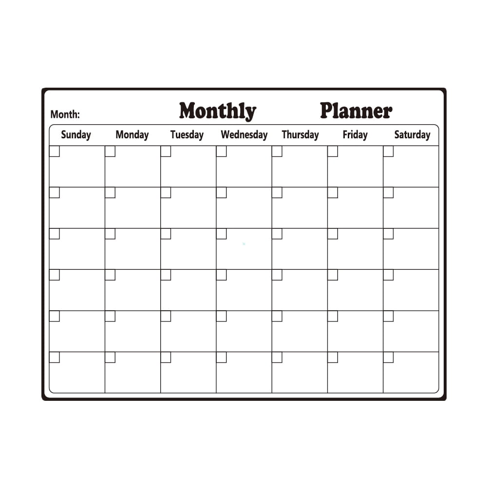 Hareemi 1 Sheet Magnetic Plan Board Erasable Monthly Planner Useful ...