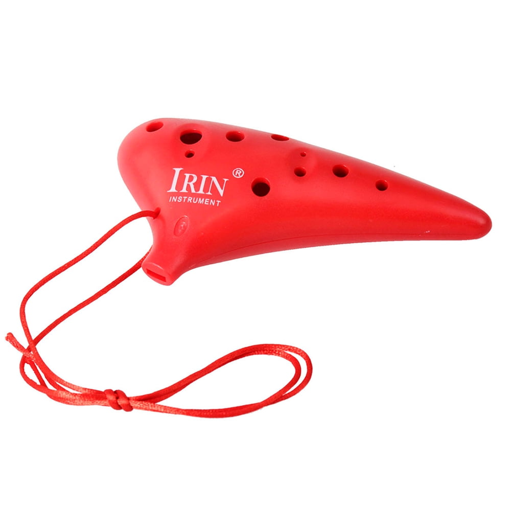 Hareemi 12 Holes C Ocarina Music Instrument with Storage Bag ABS ...