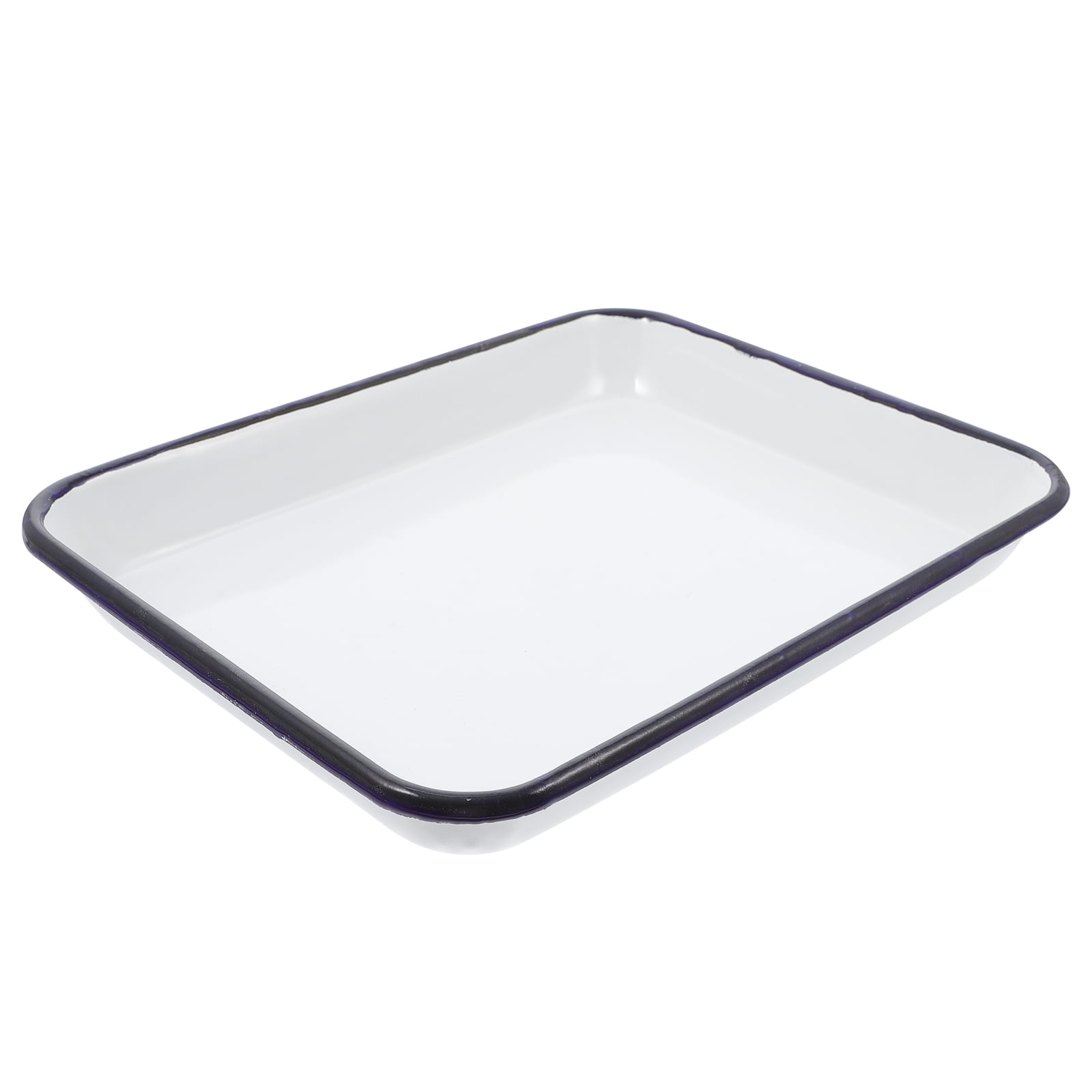Hareemi Laboratory Storage Tray White Storage Tray Experimental Enamel Square Plate