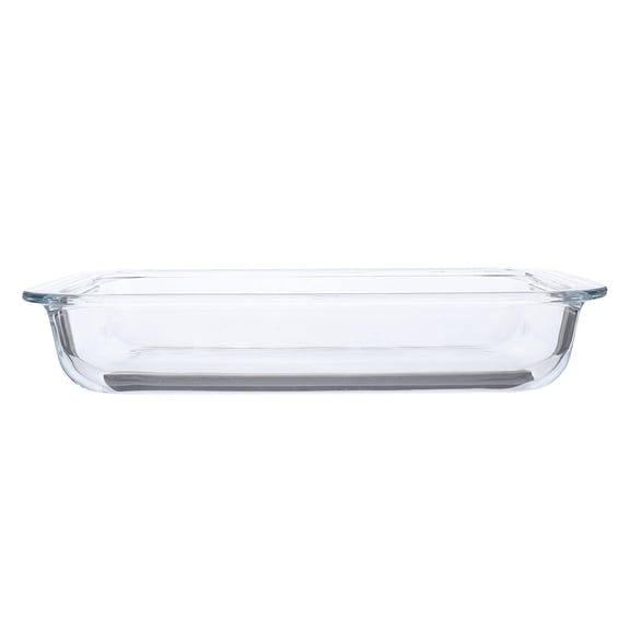 Homoyoyo Thickened Tempered Glass Tray Microwave and Oven Safe Transparent