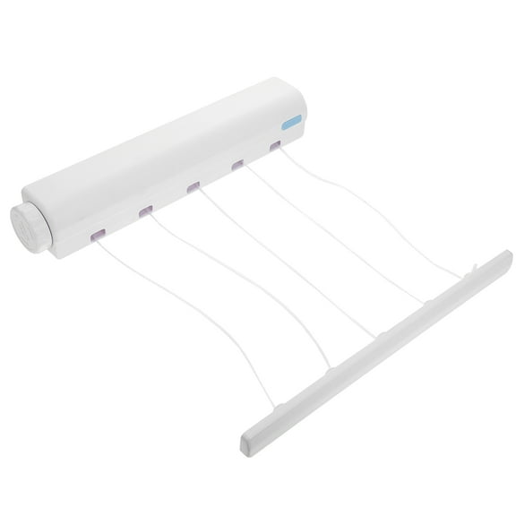 Hareemi Retractable Clothesline 5-Line Clothes Drying Rack Portable Laundry Dryer with Integrated Hooks for Indoor and Outdoor Use(Random Color)