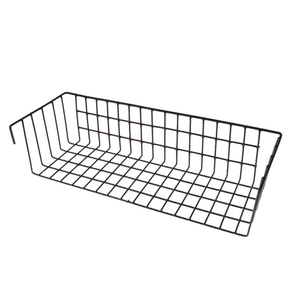 Homoyoyo Black Mesh Hanging Basket for Storage and Organization, 1-Pack Wall-Mounted Rack