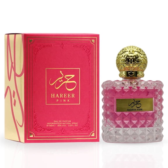 Hareer Pink Eau De Parfum Spray 100ml (3.4 oz) By Aura Fragrances