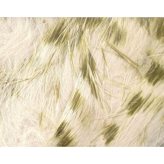 Hareline Olive Barred Rabbit Strips Flesh