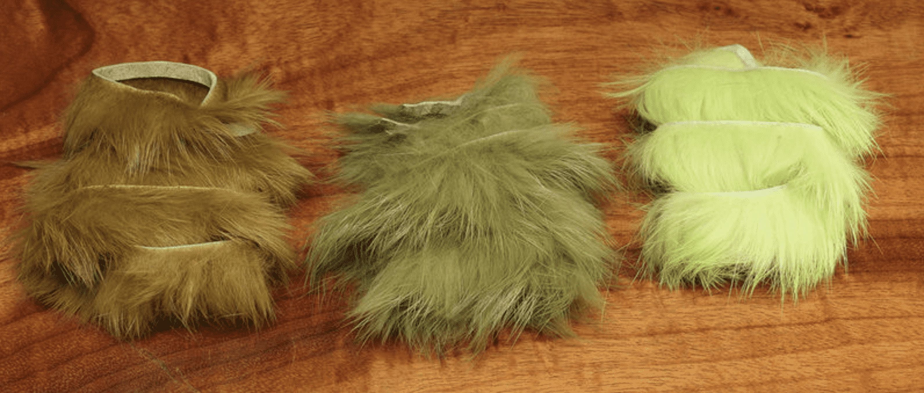 Lime Green Rabbit Hareline Rabbit Strips - Lime Green - Walmart.com