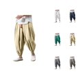 thumbnail image 1 of Harem Pants Men 2026 Trendy Drawstring Wide Leg Baggy Drop Crotch Hippie Pants Trousers, 1 of 4