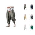 thumbnail image 1 of Harem Pants Men 2026 Trendy Wide Leg Baggy Drop Crotch Drawstring Hippie Pants Trousers, 1 of 4