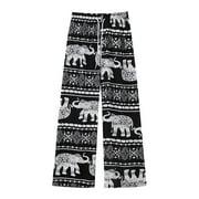 Harem Pants Women High Waist Casual Clothing Hippy elephant Boho Trousers for Women Wide Leg Hippie Pants for Beach Female